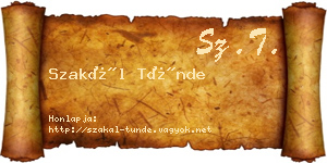 Szakál Tünde névjegykártya